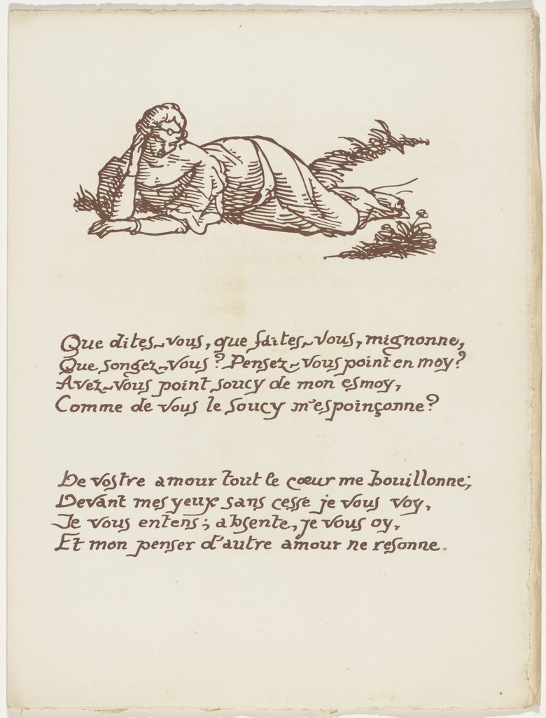 Headpiece (folio 76) from Les Amours (The Loves)