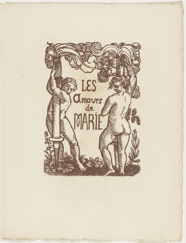 Chapter title (folio 78) from Les Amours (The Loves)