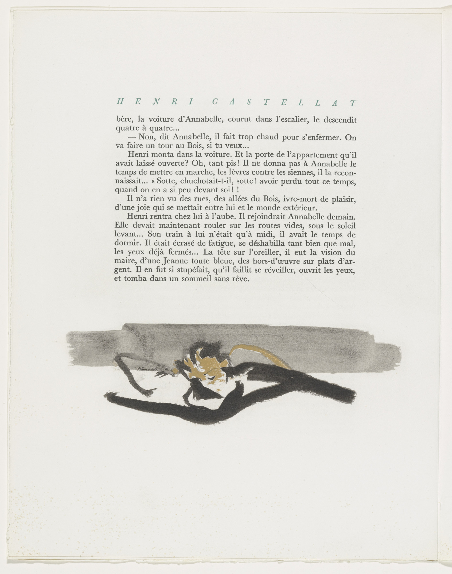 Christian Bérard. Tailpiece (page 126) from Mille Regrets (A Thousand Regrets)