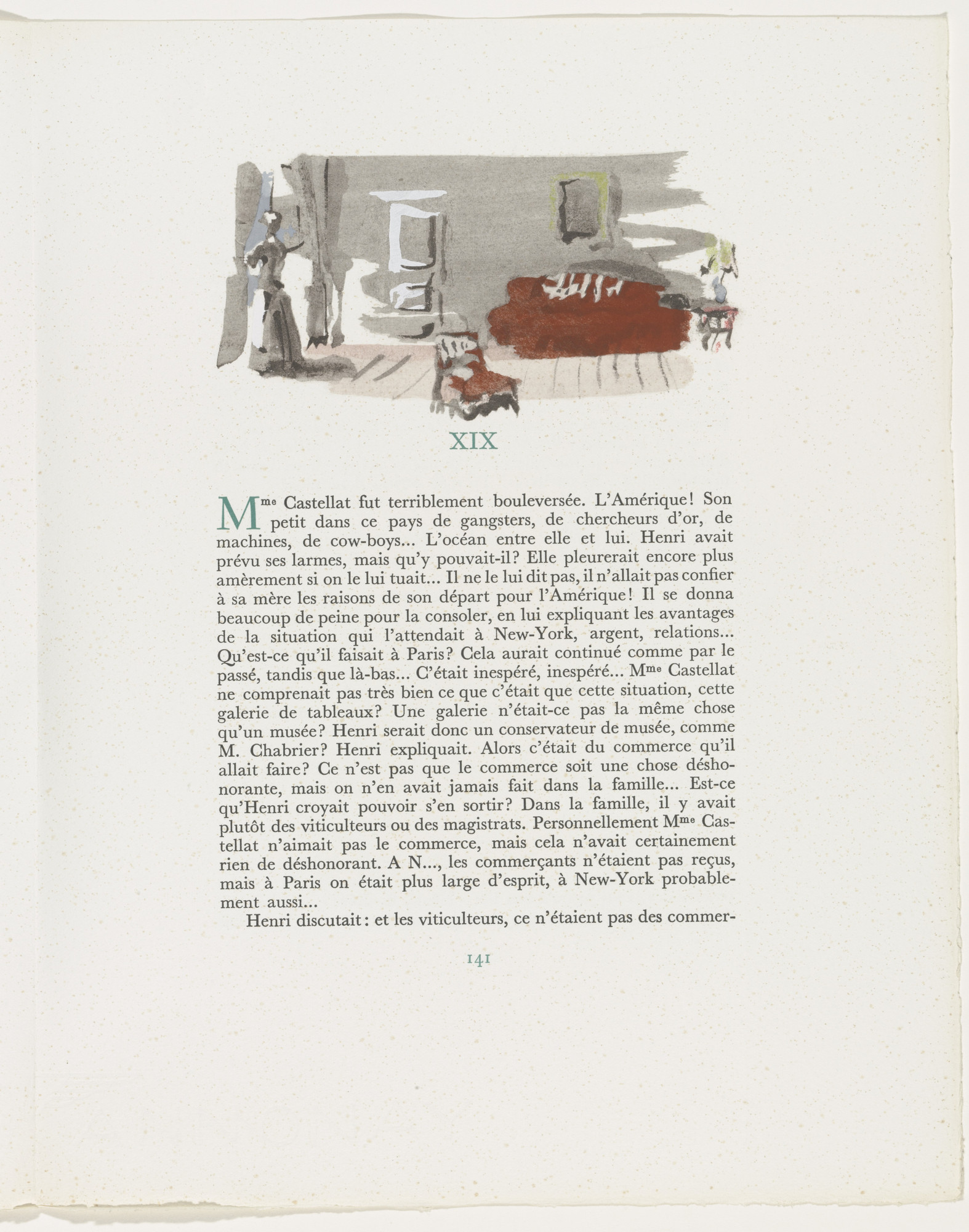 Christian Bérard. Headpiece (page 141) from Mille Regrets (A Thousand Regrets)