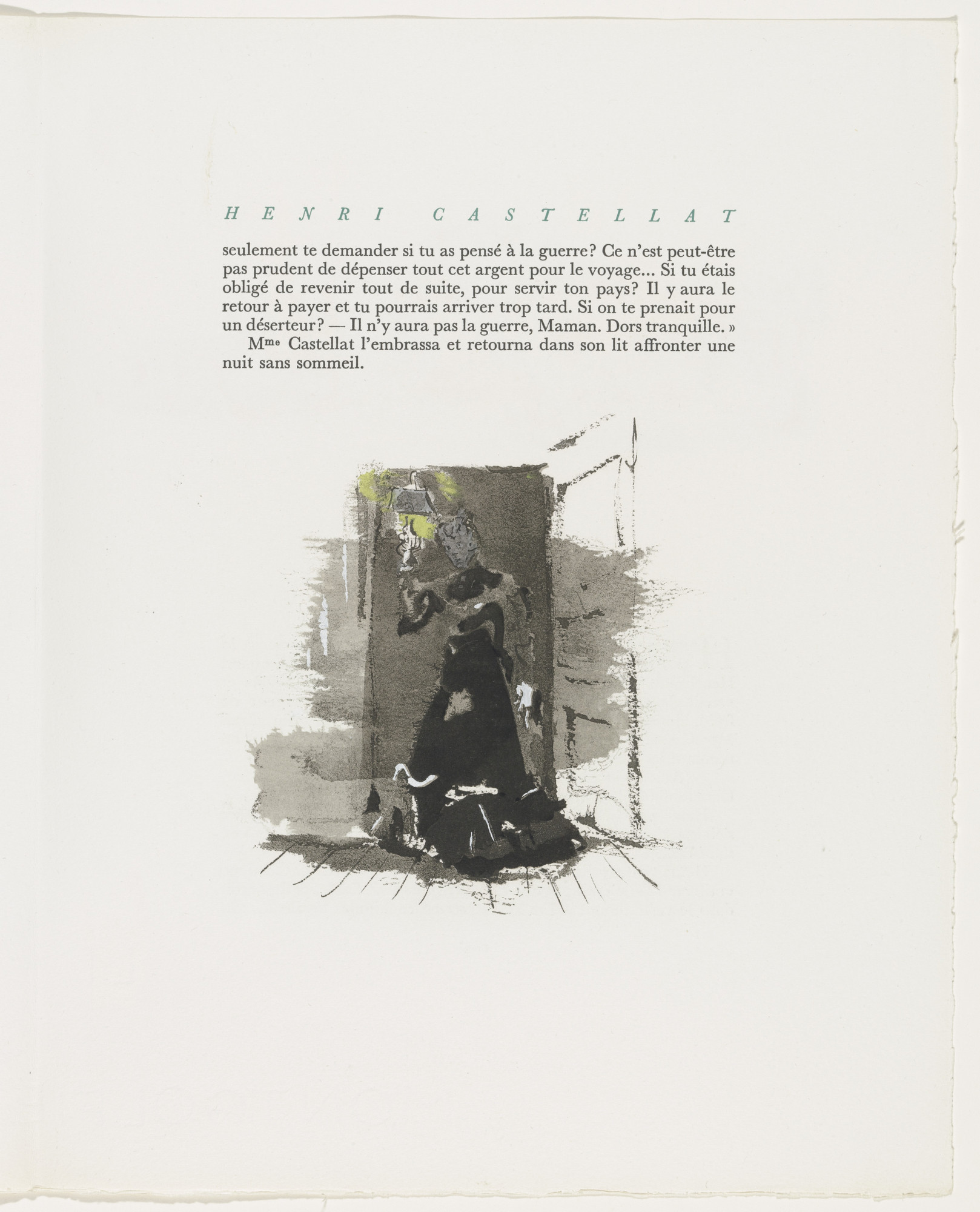 Christian Bérard. Tailpiece (page 143) from Mille Regrets (A Thousand Regrets)