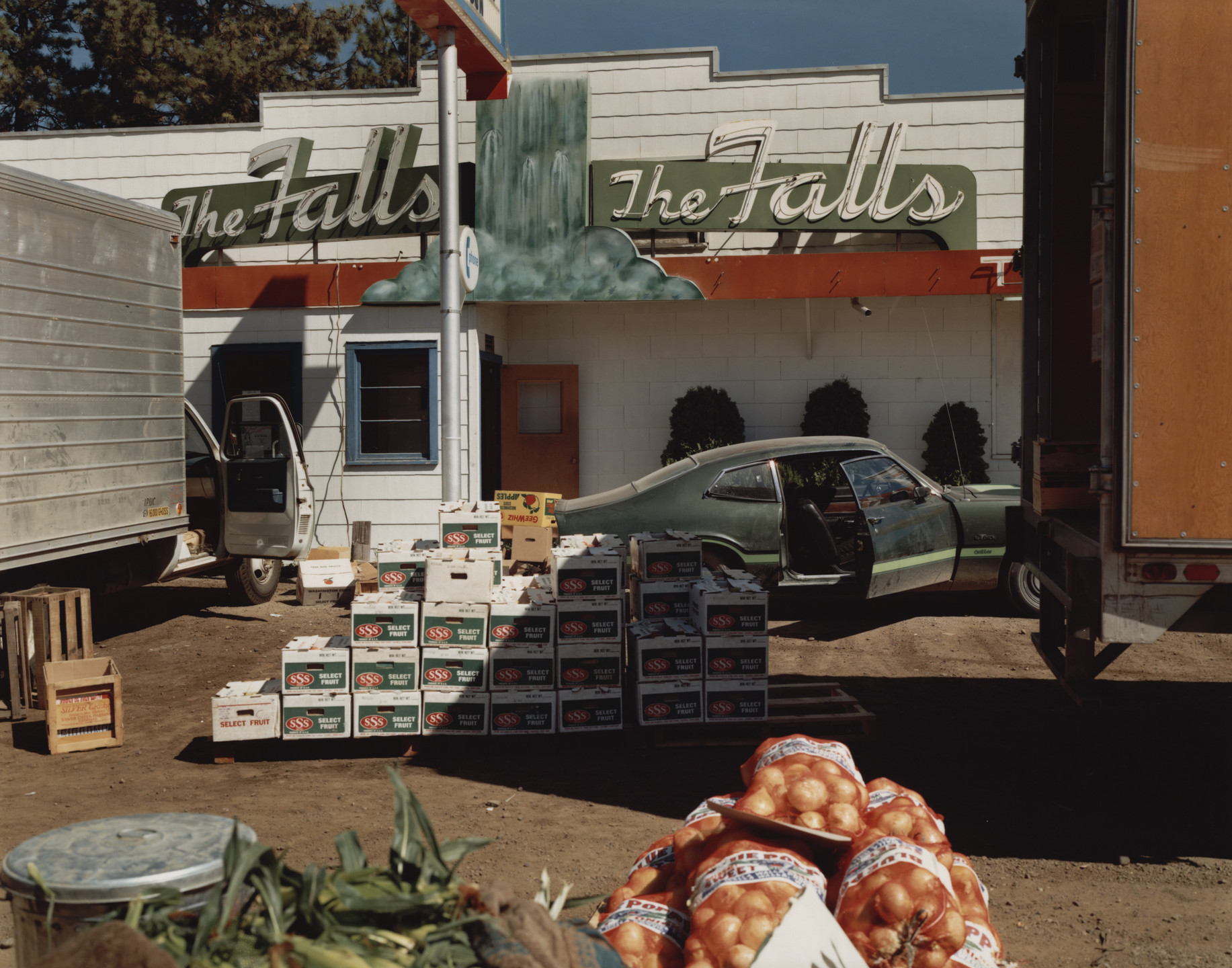 Stephen Shore. U.S. 10, Post Falls, Idaho, August 25, 1974