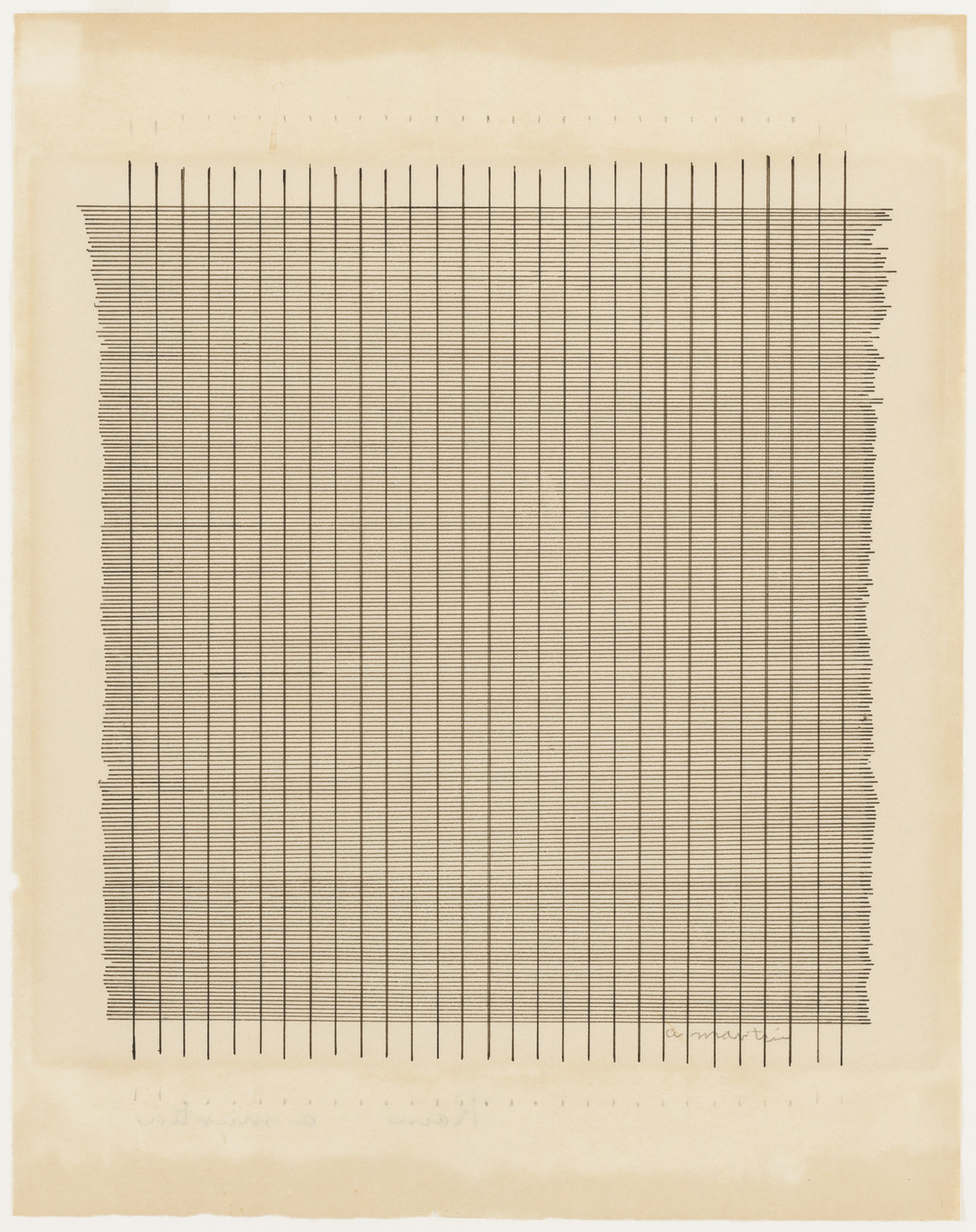 Agnes Martin. Tremolo. 1962