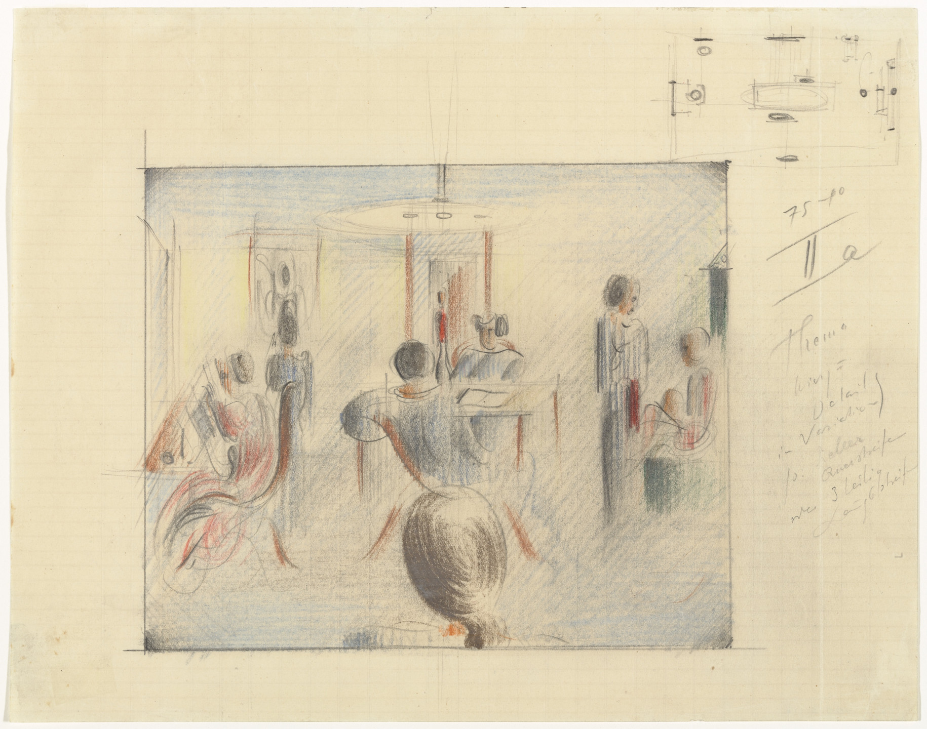 Oskar Schlemmer. Figures in a Room (Figuren im Raum). 1936