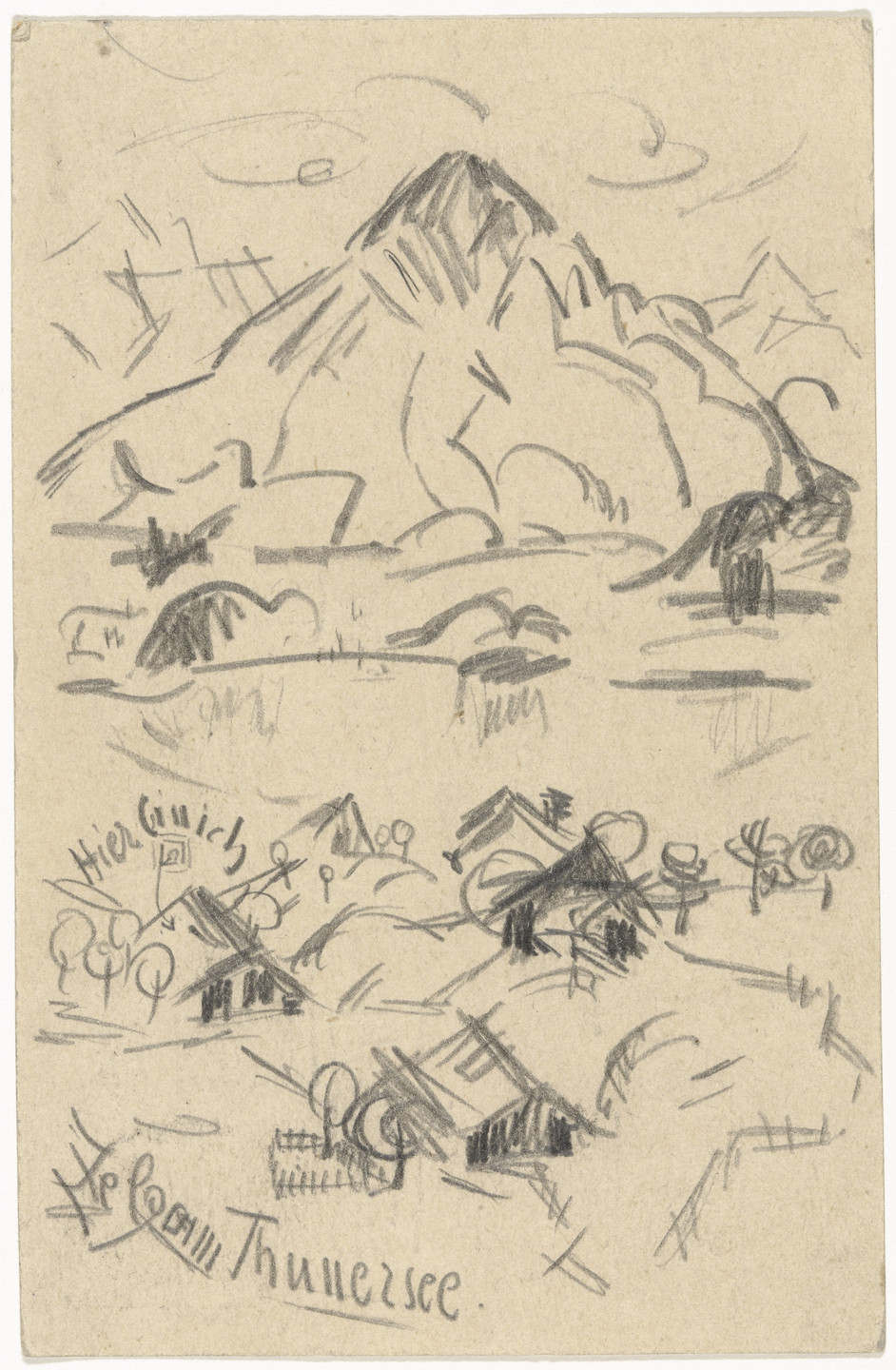 Johannes Itten. Untitled (Postcard). 1918
