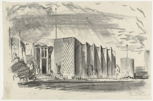 Coventry Cathedral, Coventry, England
Perspective sketch