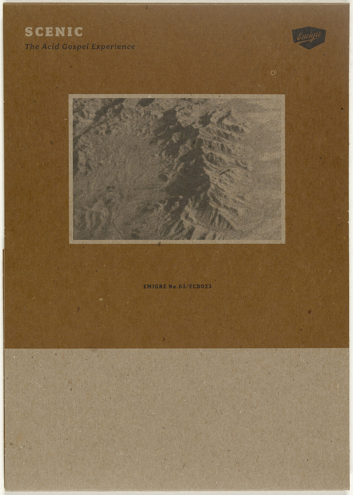 Emigre Inc., Rudy VanderLans, Zuzana Licko. Emigre 63, Scenic: The Acid Gospel Experience