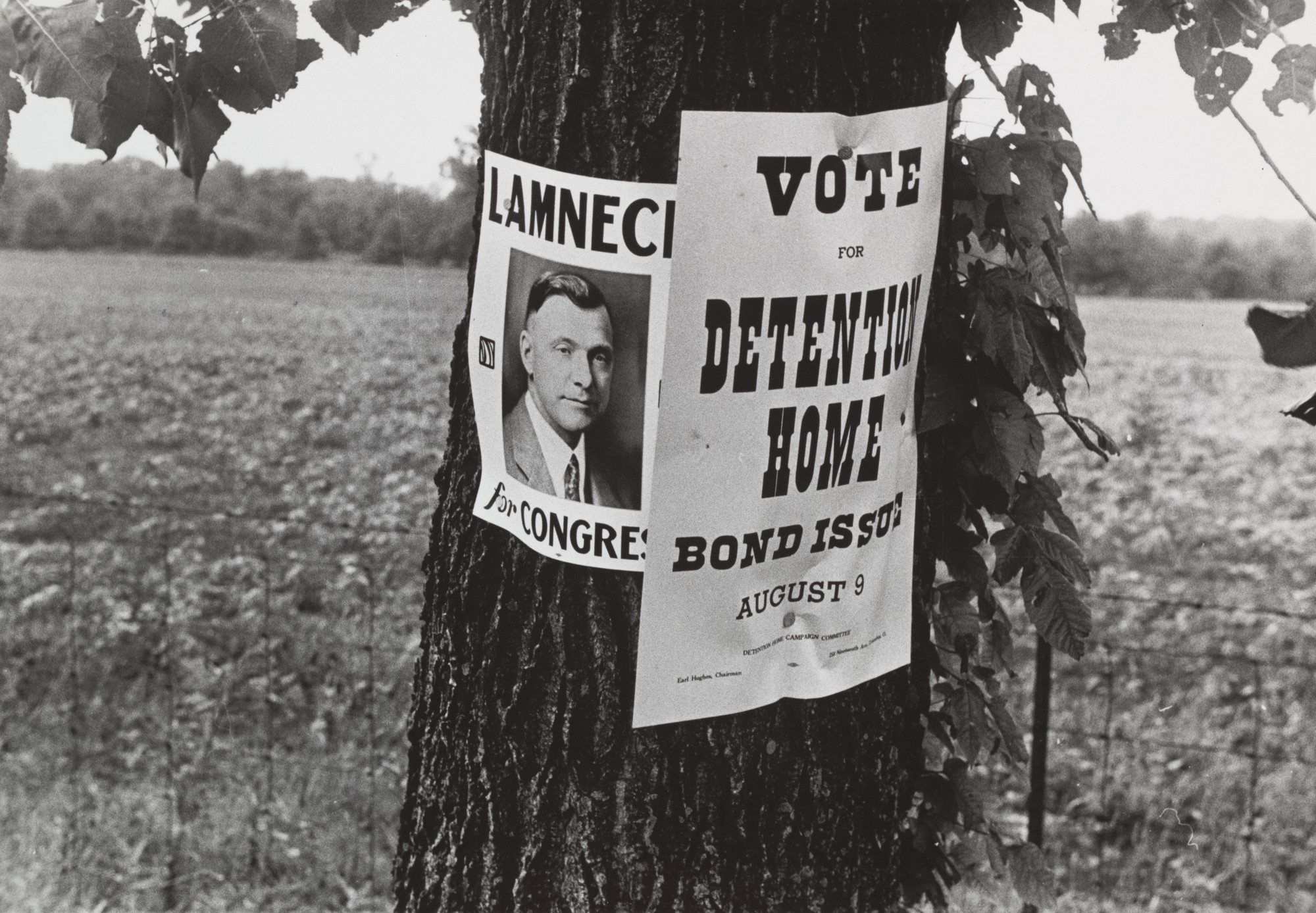 Ben Shahn. Campaign Posters, Central Ohio, Route 40. Summer 1938