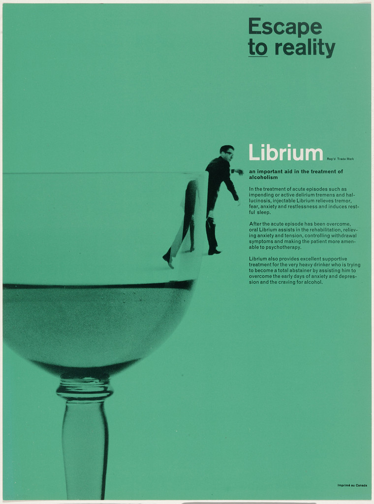 Librium advertisement (Escape to reality)