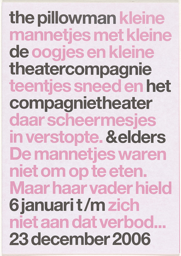 De Theatercompagnie Program Brochures