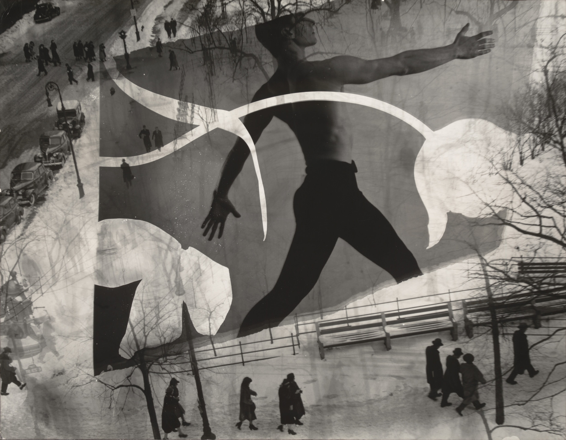 Barbara Morgan. Spring on Madison Square. 1938