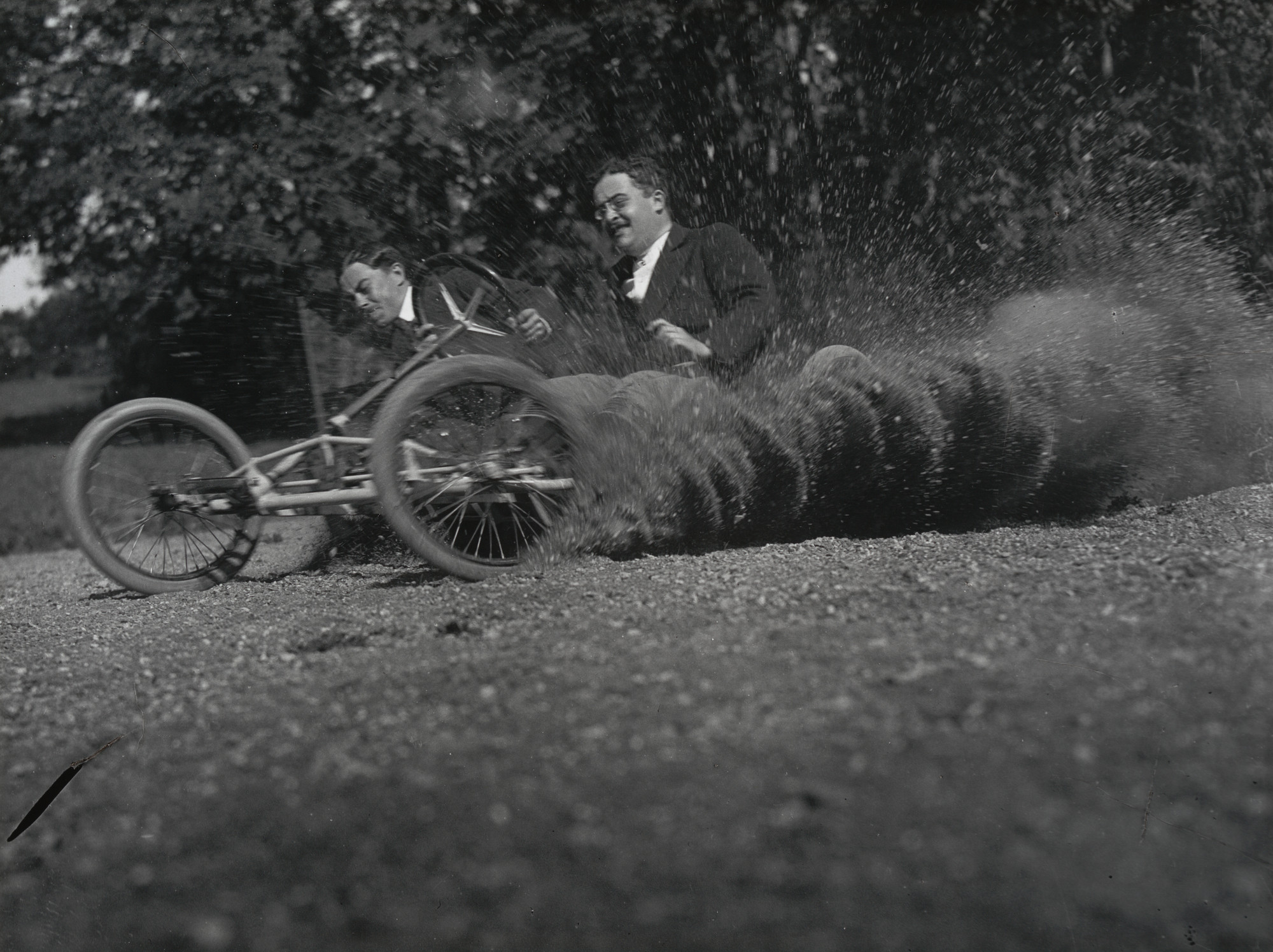 Jacques-Henri Lartigue. Bobsleigh on Wheels Invented by Lartigue