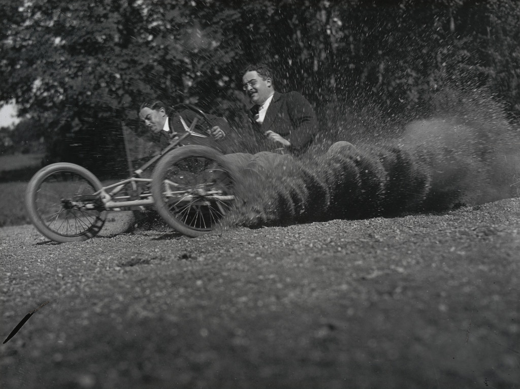Bobsleigh on Wheels Invented by Lartigue