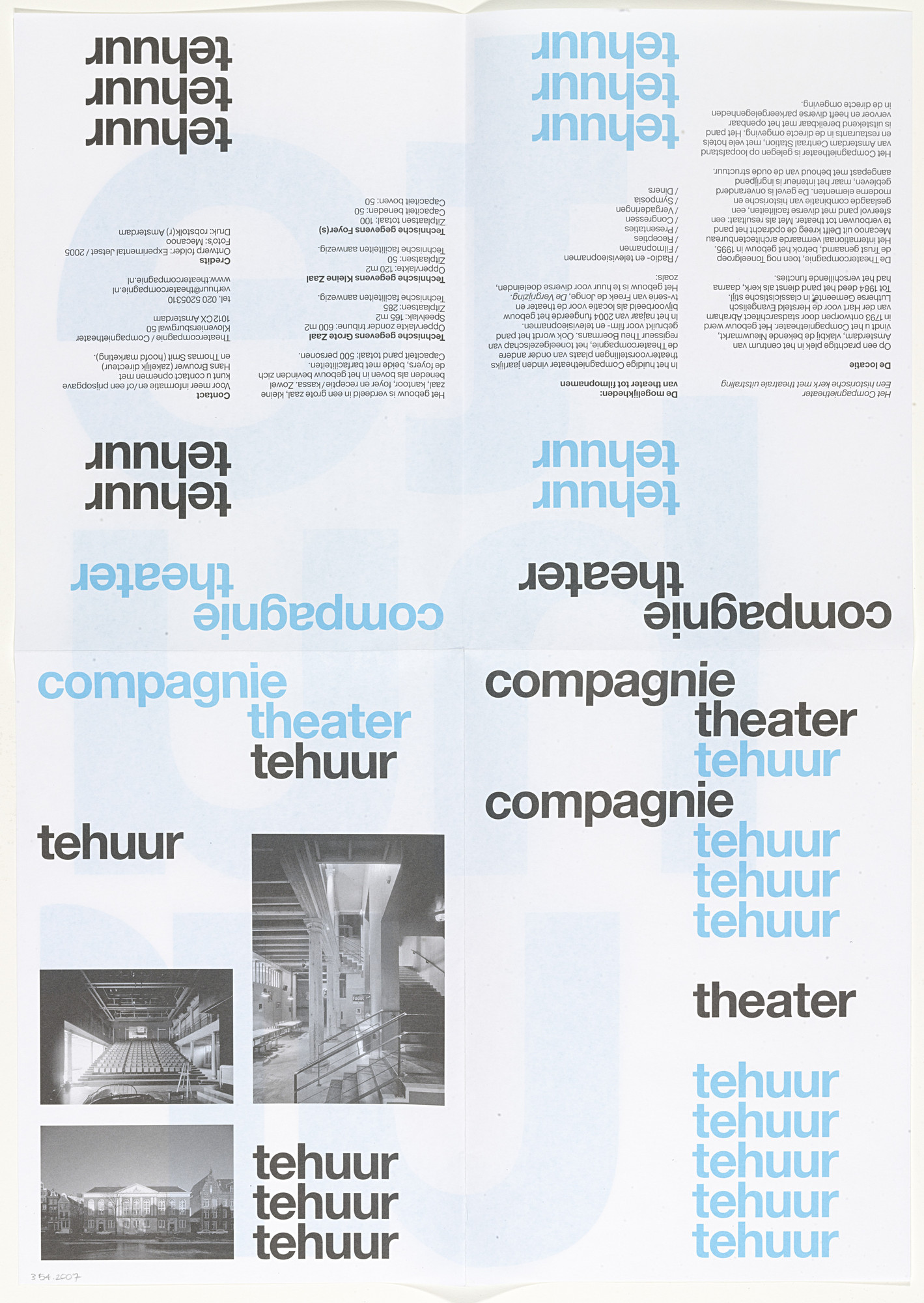 Experimental Jetset. De Theatercompagnie Brochure