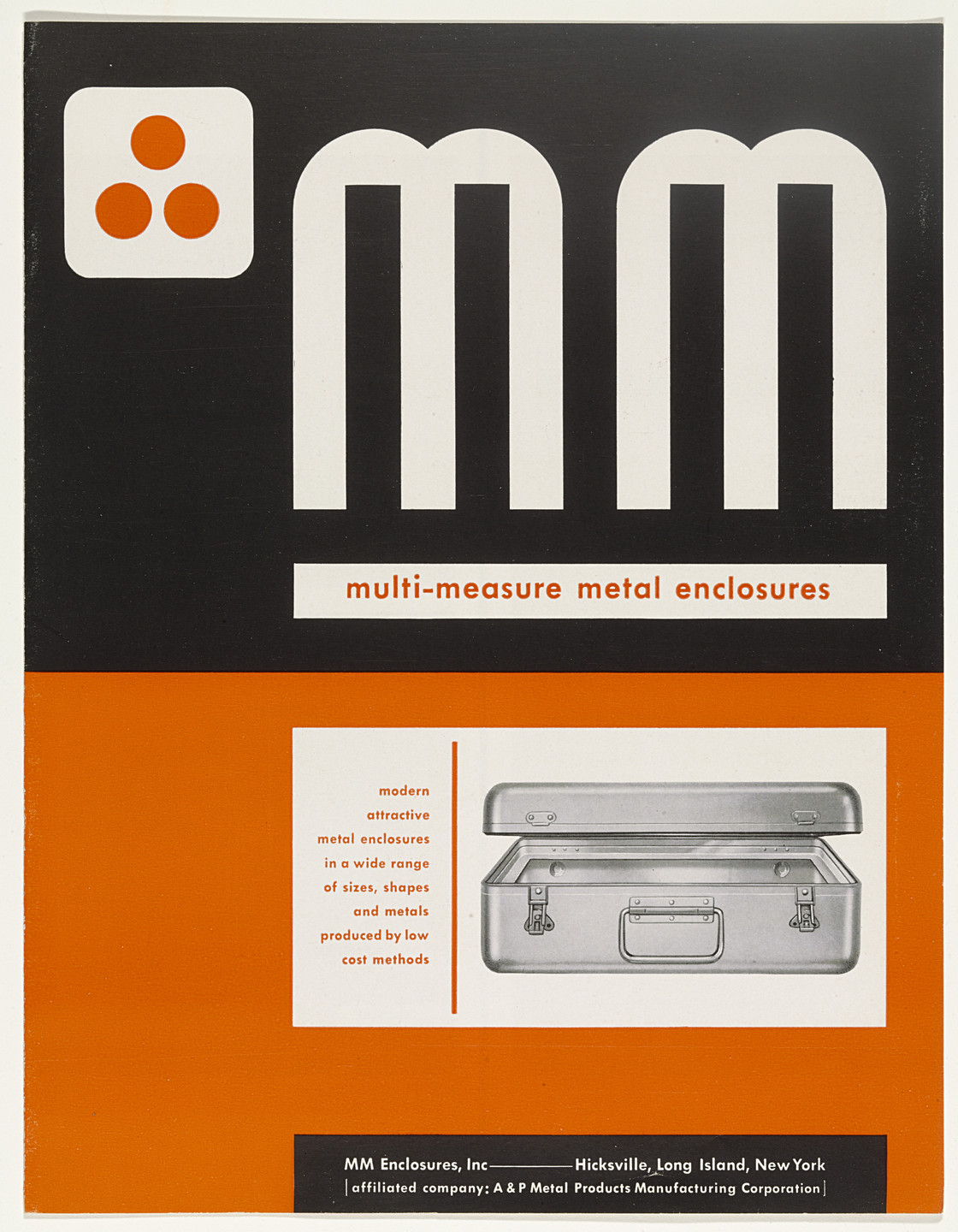 Ladislav Sutnar. MM Multi-Measure Metal Enclosures. 1941-1944