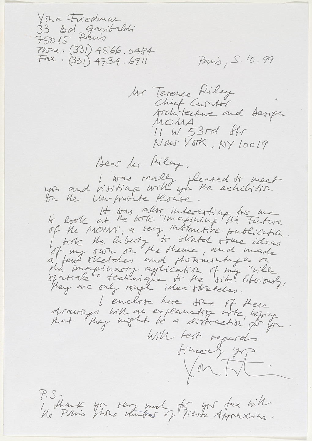 Yona Friedman. Notes and Sketches on a New Museum of Modern Art. 1999