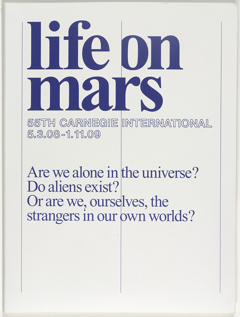 Graphic Identity for Life on Mars: 55th Carnegie Internationa