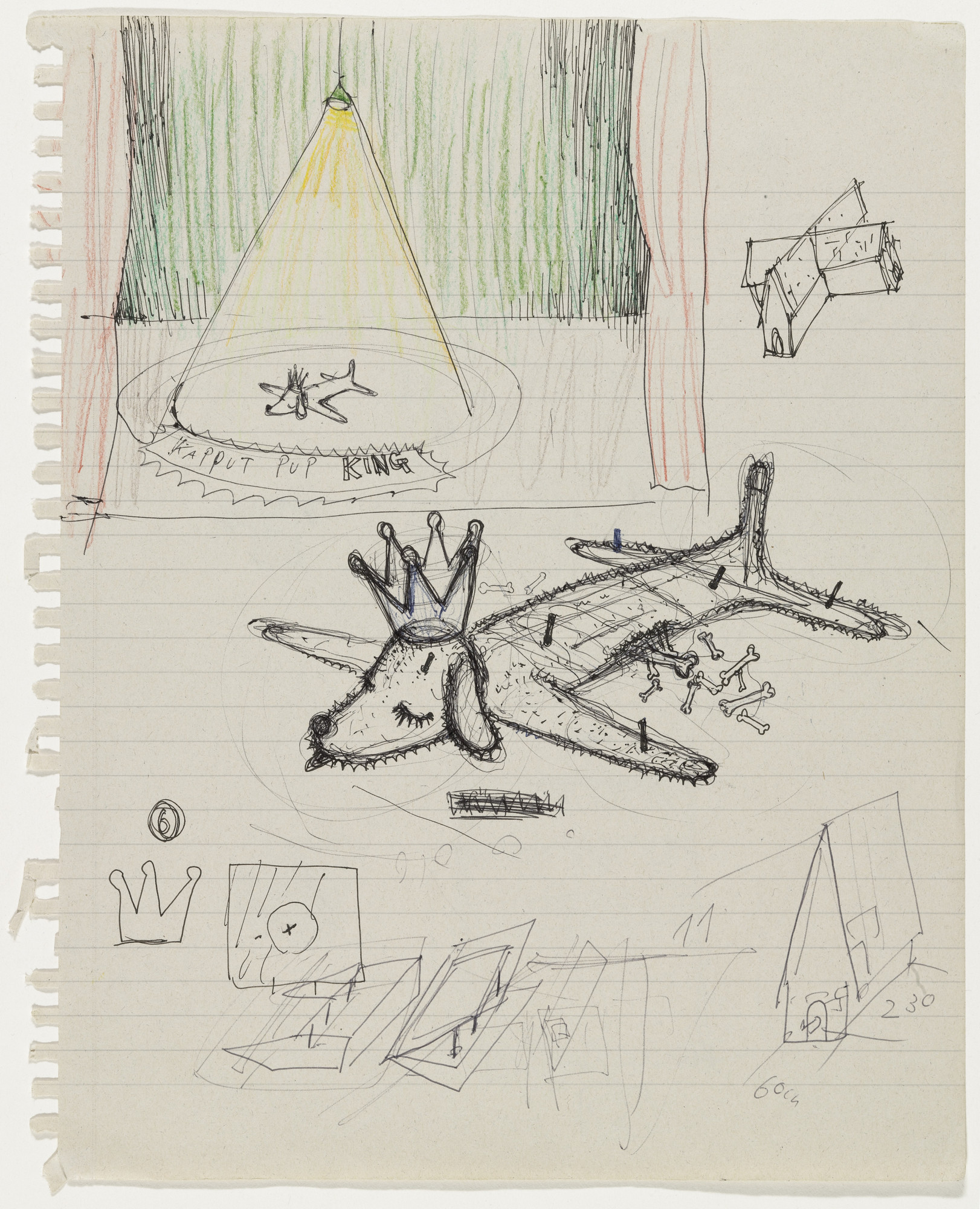 Yoshitomo Nara. Untitled (Kapput Pup King) from the series Time of My Life