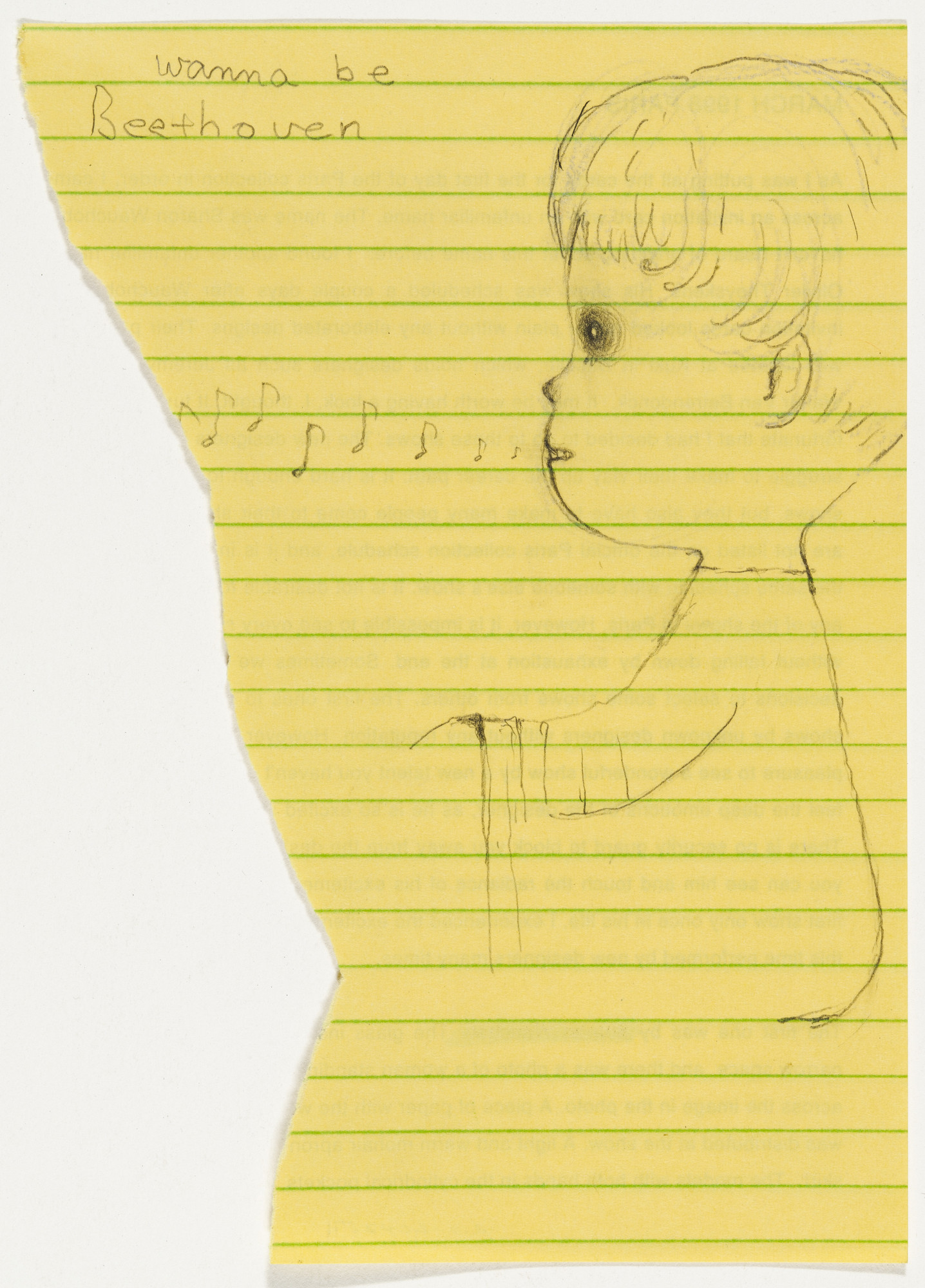 Yoshitomo Nara. Untitled ("Wanna be Beethoven") from the series Time of My Life