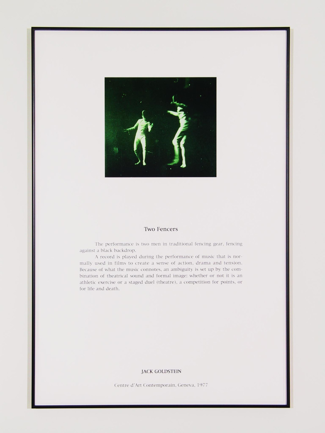 Jack Goldstein. Portfolio of Performance, 1976-1985. 2001