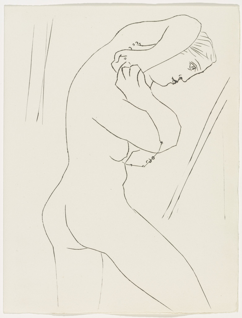 Nude with Necklace from the illustrated book Six Contes Fantastiques