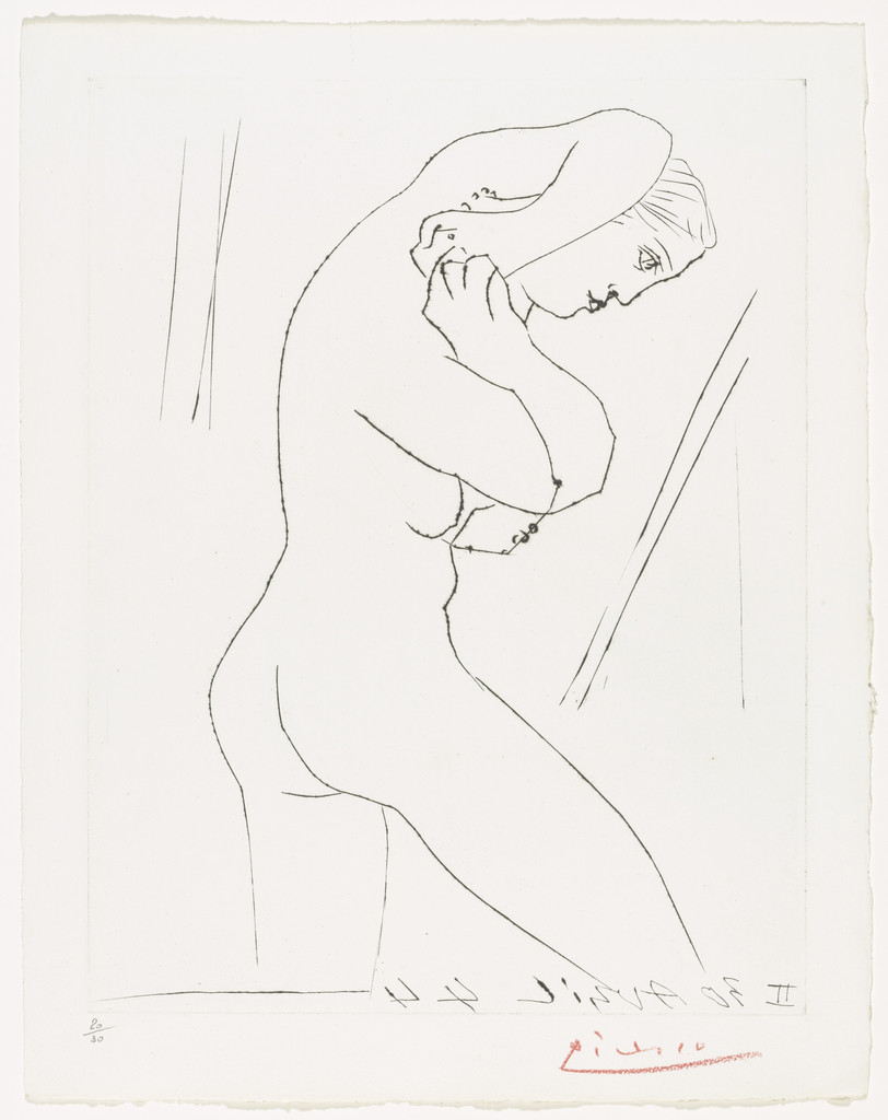 Nude with Necklace (portfolio, plate II) from Six Contes Fantastiques
