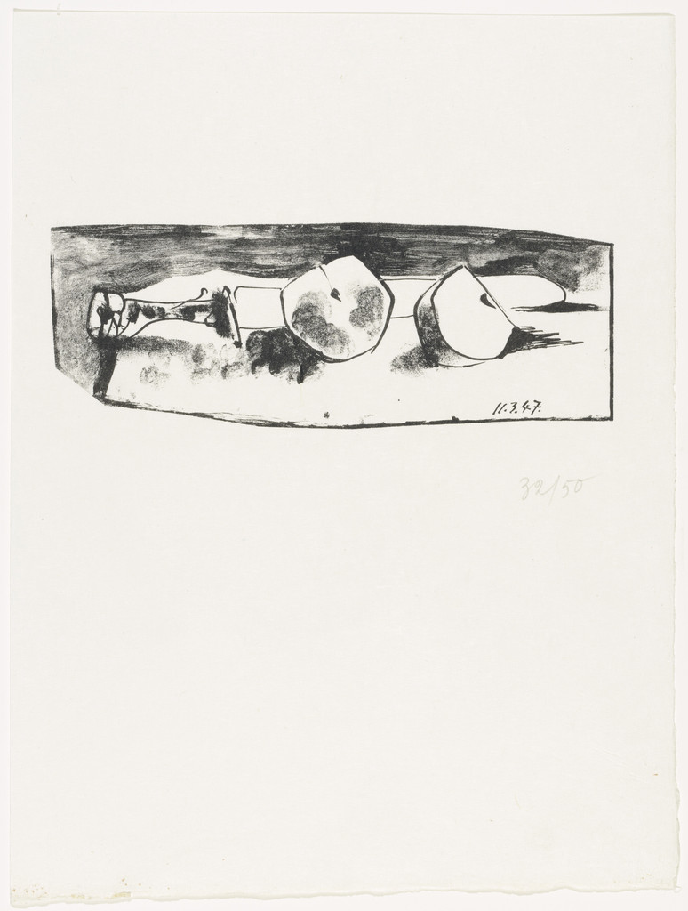 The Knife and the Apple (supplementary suite, plate 6) from Dans l'Atelier de Picasso
