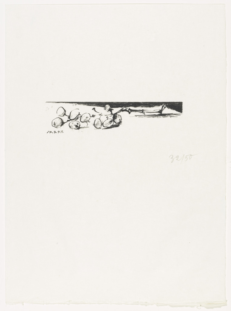 The Bunch of Grapes or The Small Bunch of Grapes (supplementary suite, plate 7) from Dans l'Atelier de Picasso