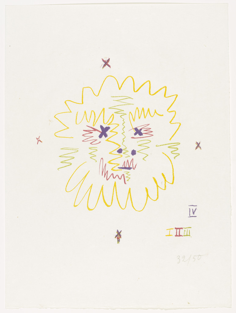 Head of a Faun or Faun (supplementary suite, plate 12) from Dans l'Atelier de Picasso