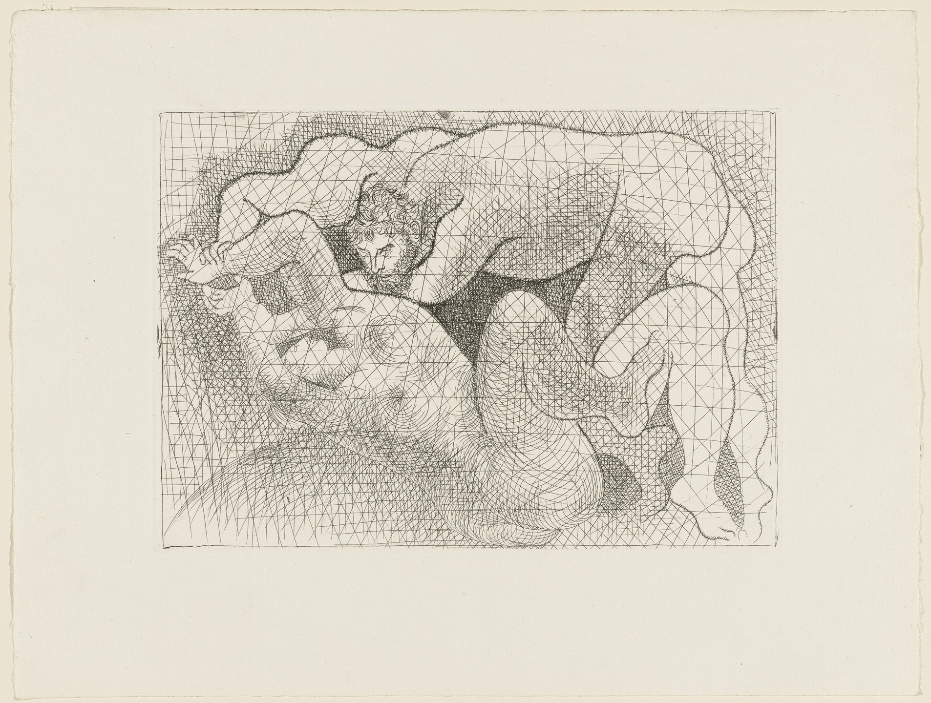 Pablo Picasso. The Rape (Le Viol) from the Vollard Suite (Suite Vollard). 1931, published 1939