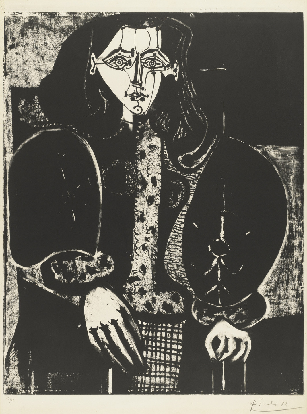 Pablo Picasso. Armchair Woman No. 1, state XI. January 16, 1949