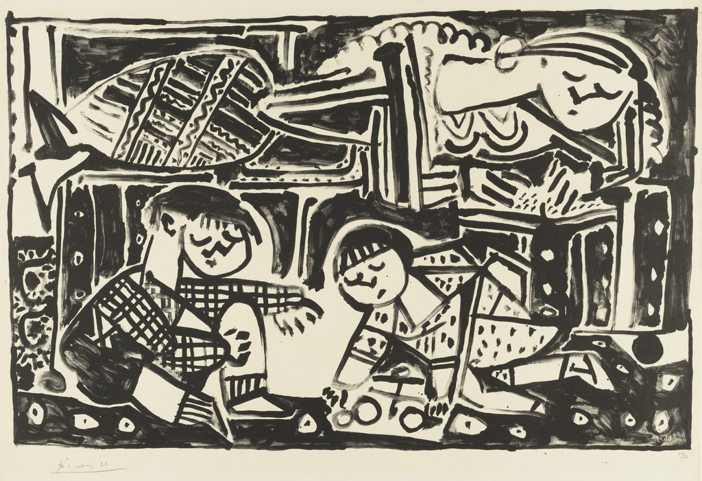 Mother and Children (Françoise, Claude and Paloma) (La mère et les enfants)