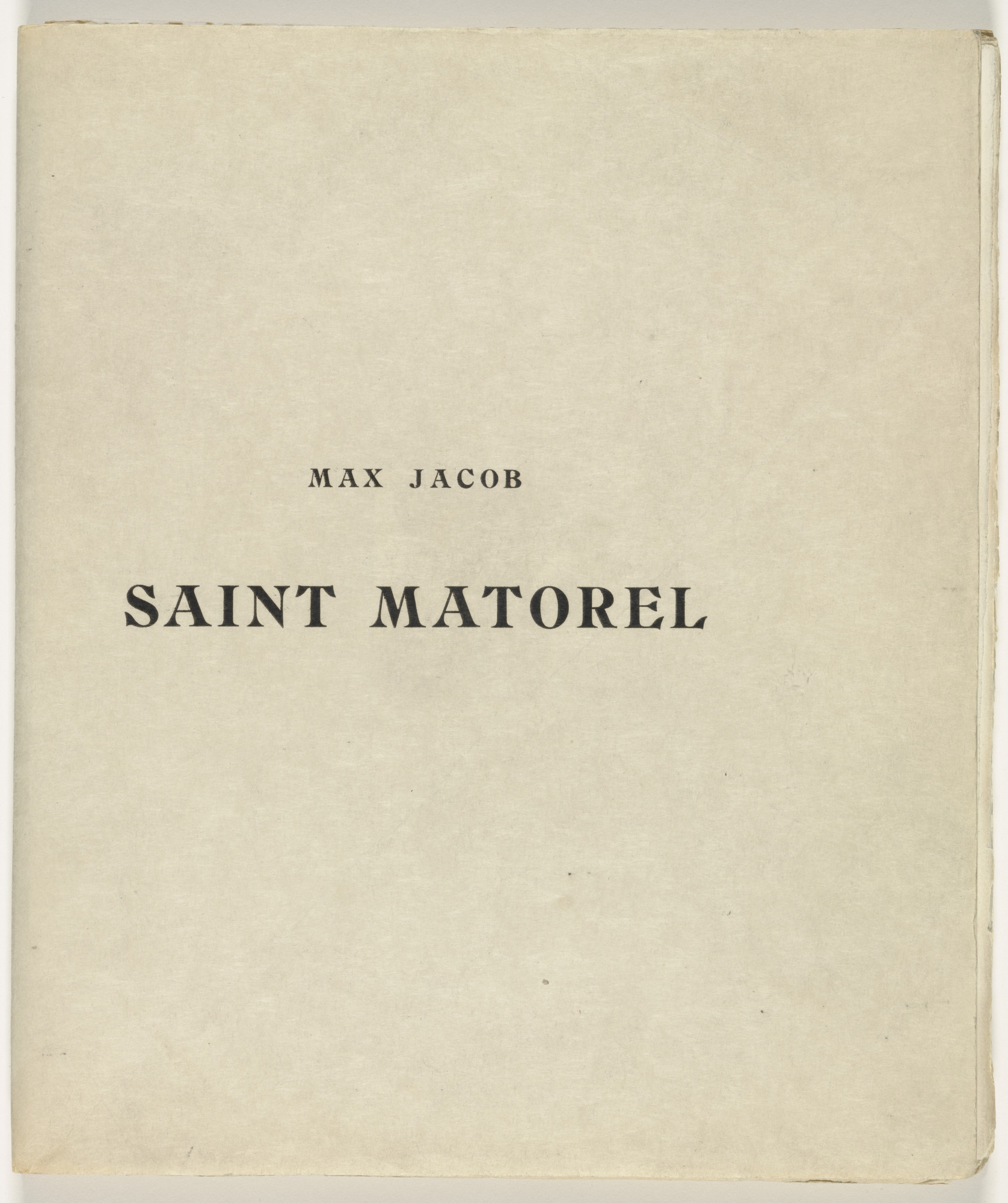Pablo Picasso. Saint Matorel