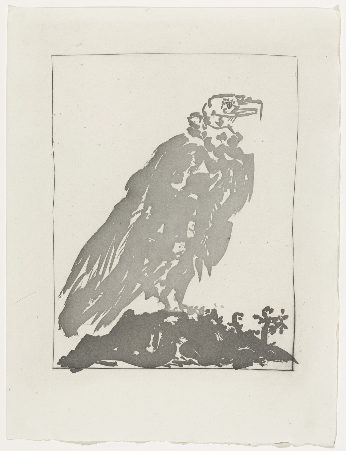 Pablo Picasso. The Vulture (Le Vautour) (plate, facing page 98) from Eaux-fortes originale pour des textes de Buffon (Histoire naturelle). 1936, published 1942