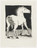 Pablo Picasso. The Horse (Le Cheval) (plate I) from Eaux-fortes originale pour des textes de Buffon (Histoire naturelle). 1936, published 1942