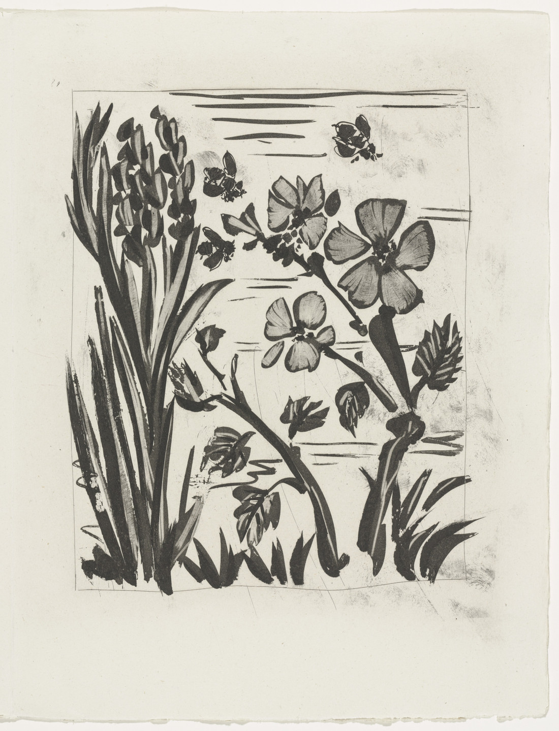 Pablo Picasso. The Bee (L&#39;Abeille) (plate, facing page 136) from Eaux-fortes originale pour des textes de Buffon (Histoire naturelle). 1936, published 1942