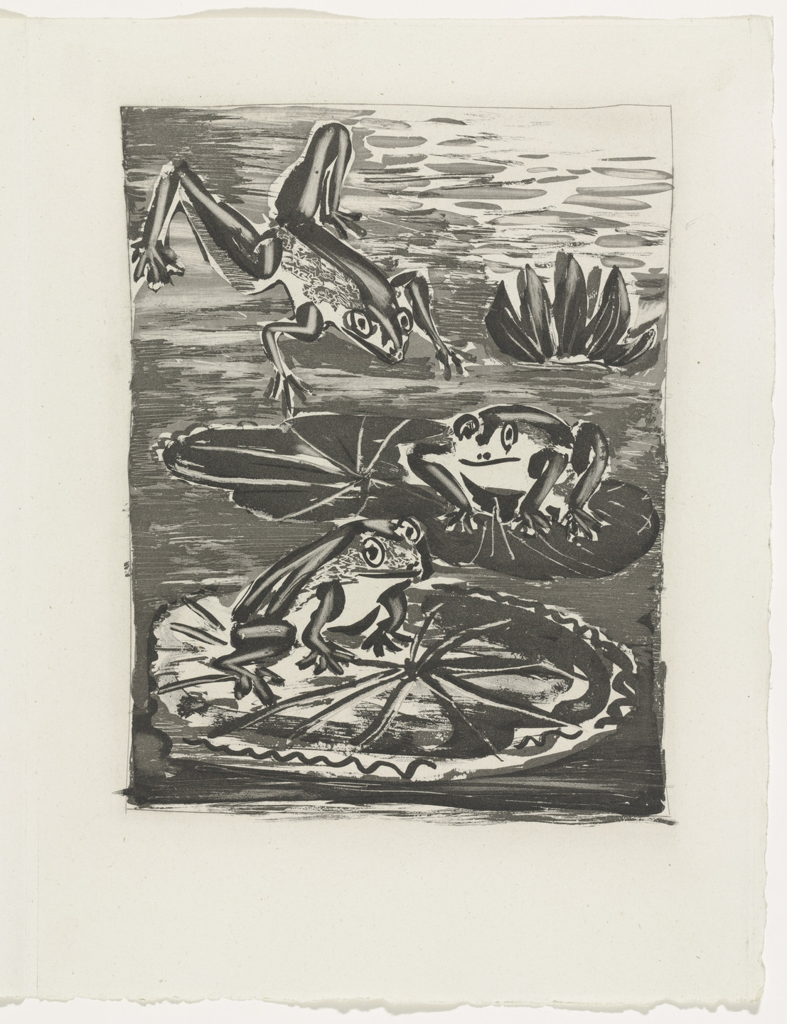 Pablo Picasso. The Frog (La Grenouille) (plate, facing page 152) from Eaux-fortes originale pour des textes de Buffon (Histoire naturelle). 1936, published 1942
