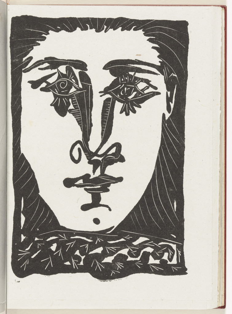 Head (plate, page 21) from the illustrated book Non Vouloir
