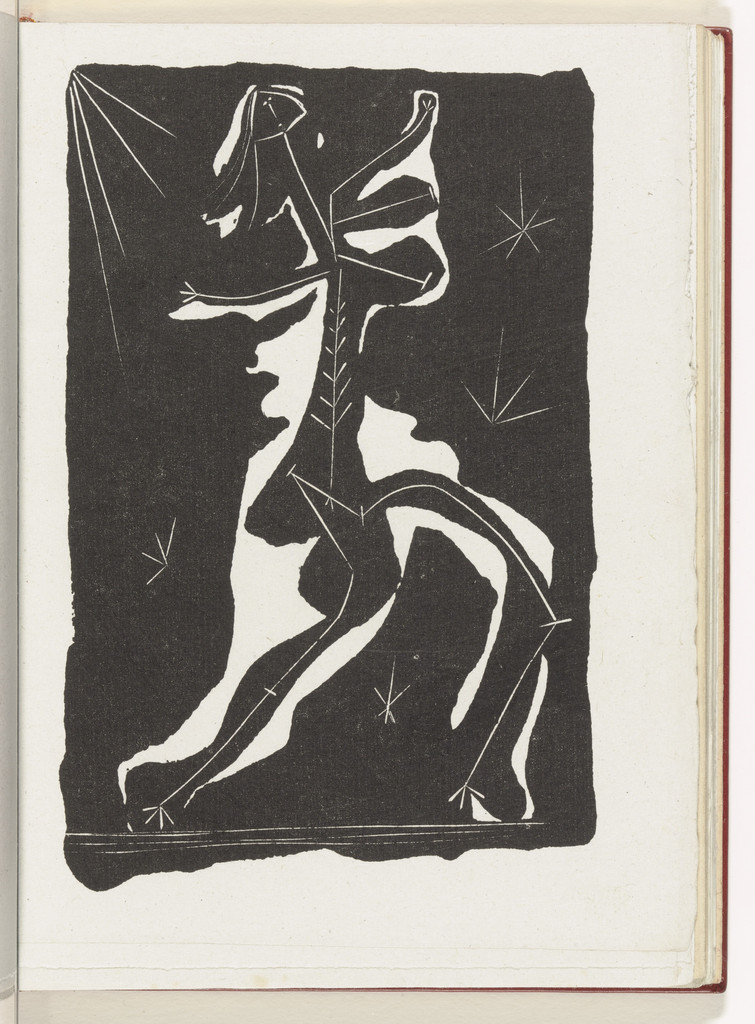 Dancer (plate, page 35) from the illustrated book Non Vouloir