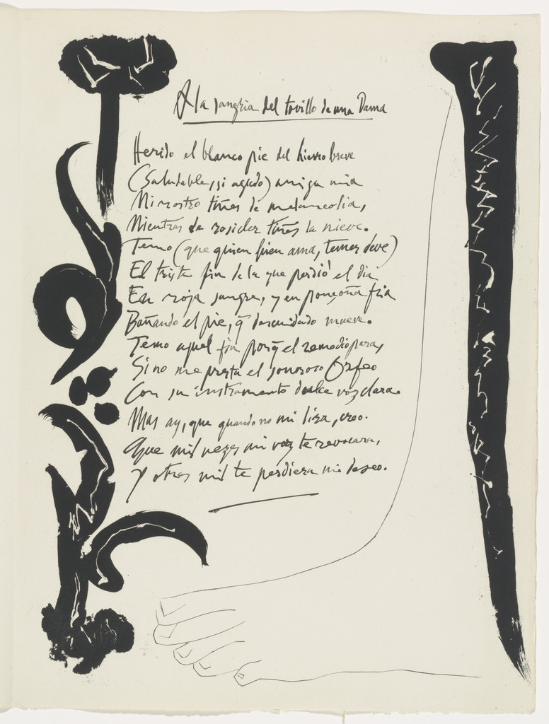 A une dame qui se fit saigner la cheville from Vingt poëmes