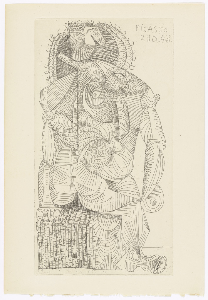 Seated Nude from the illustrated book Contrée