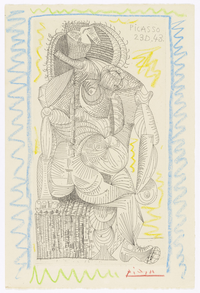 Seated Nude (unbound supplementary variant of frontispiece) from Contrée
