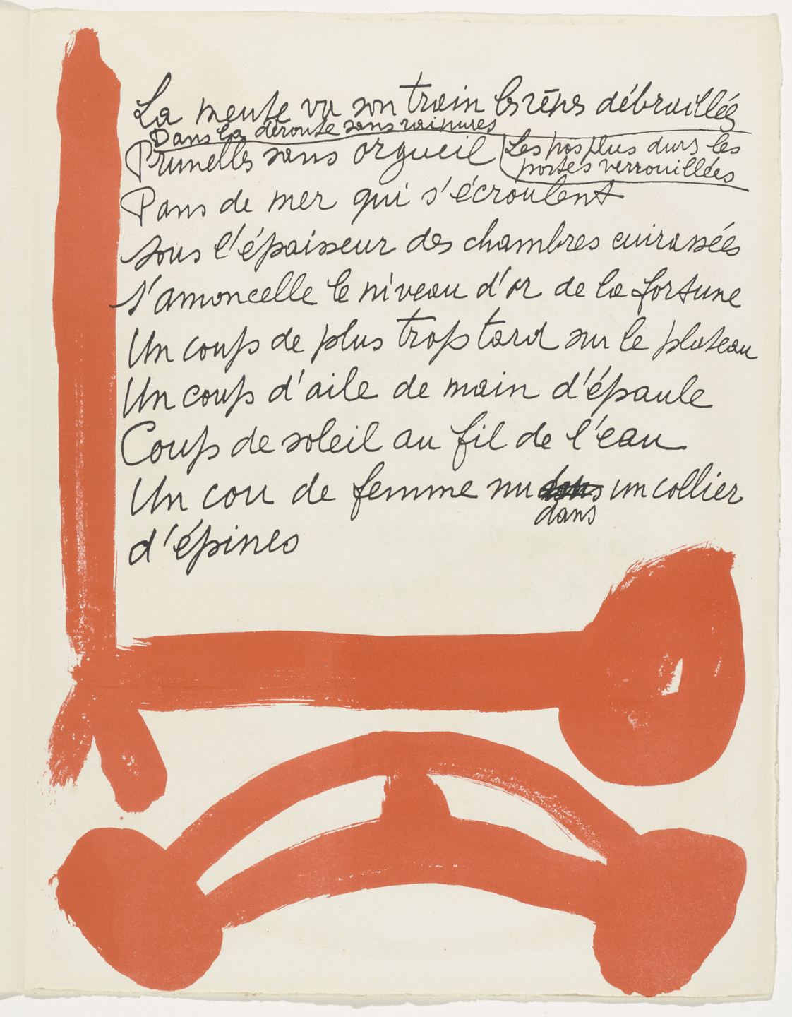 Pablo Picasso. In-text plate (page 107) from Le Chant des morts. 1945–48, published 1948
