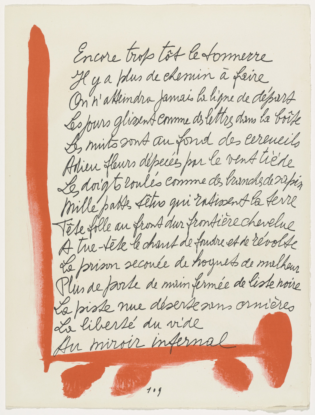 Pablo Picasso. In-text plate (page 109) from Le Chant des morts. 1945–48, published 1948