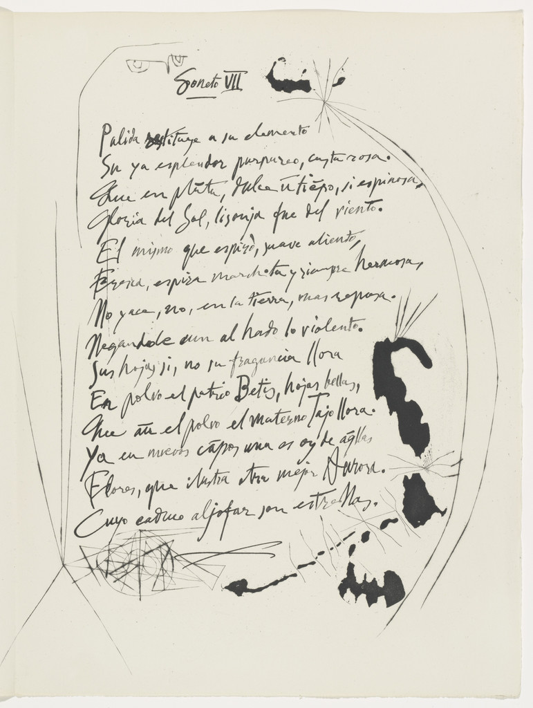 Sur la mort de Dona Guiomar de Sa from Vingt poëmes