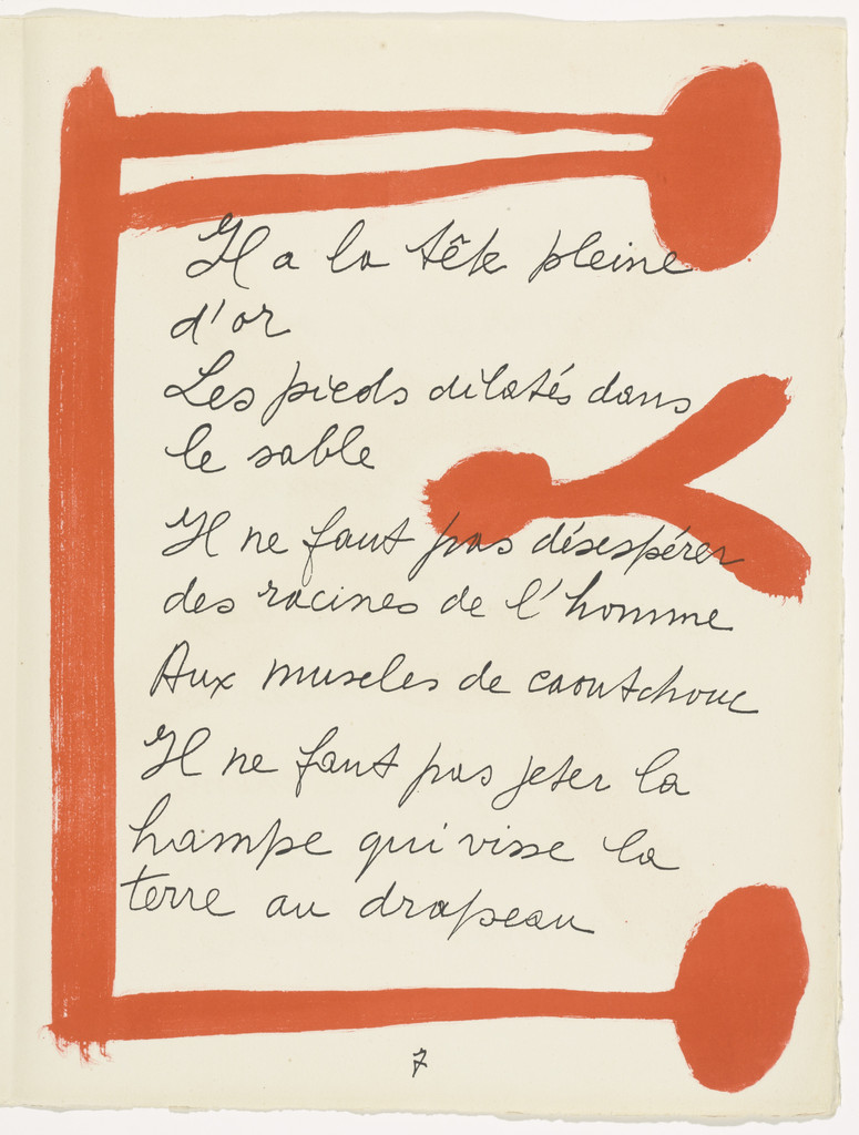 In-text plate (page 7) from Le Chant des morts