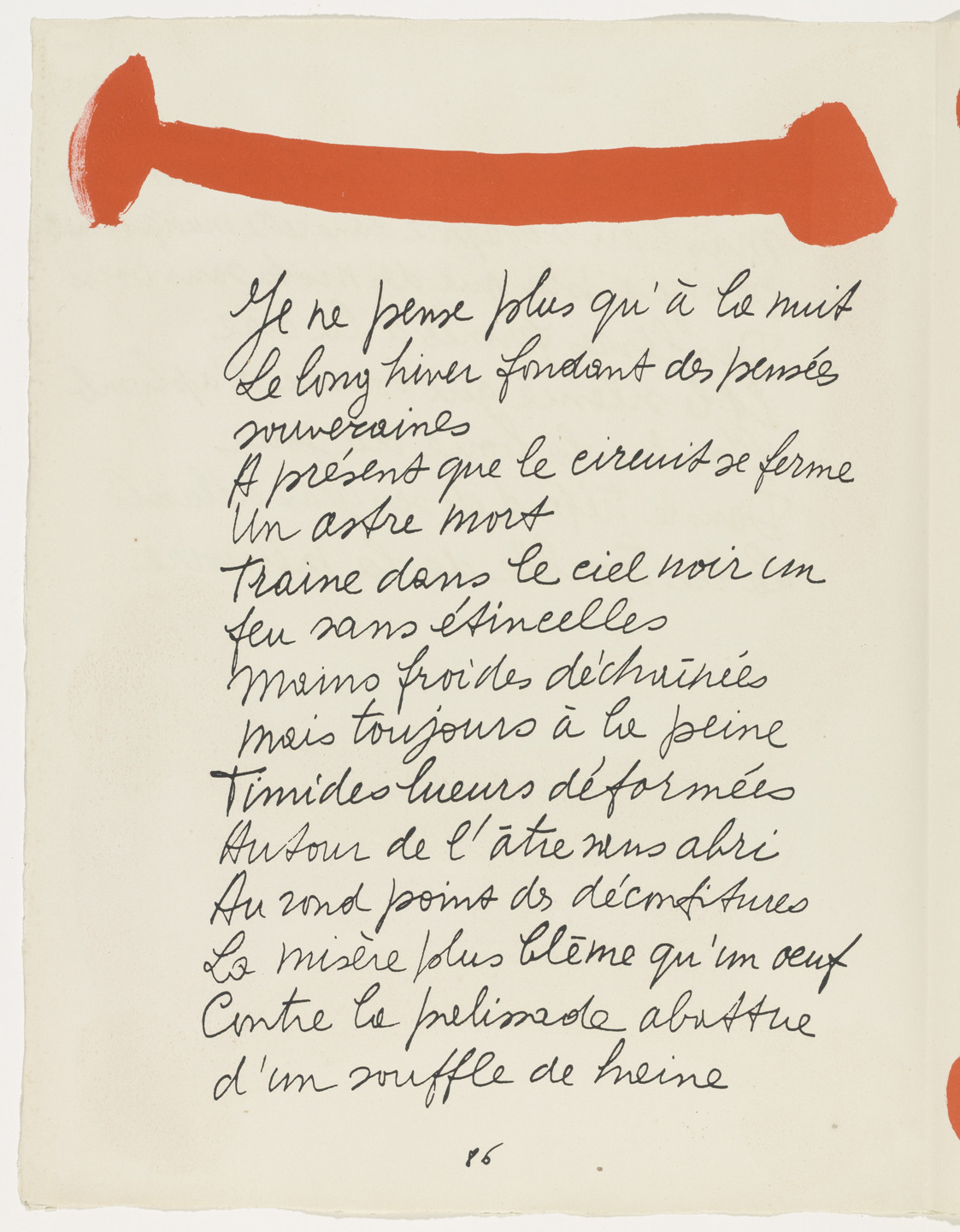 Pablo Picasso. In-text plate (page 86) from Le Chant des morts. 1945–48, published 1948