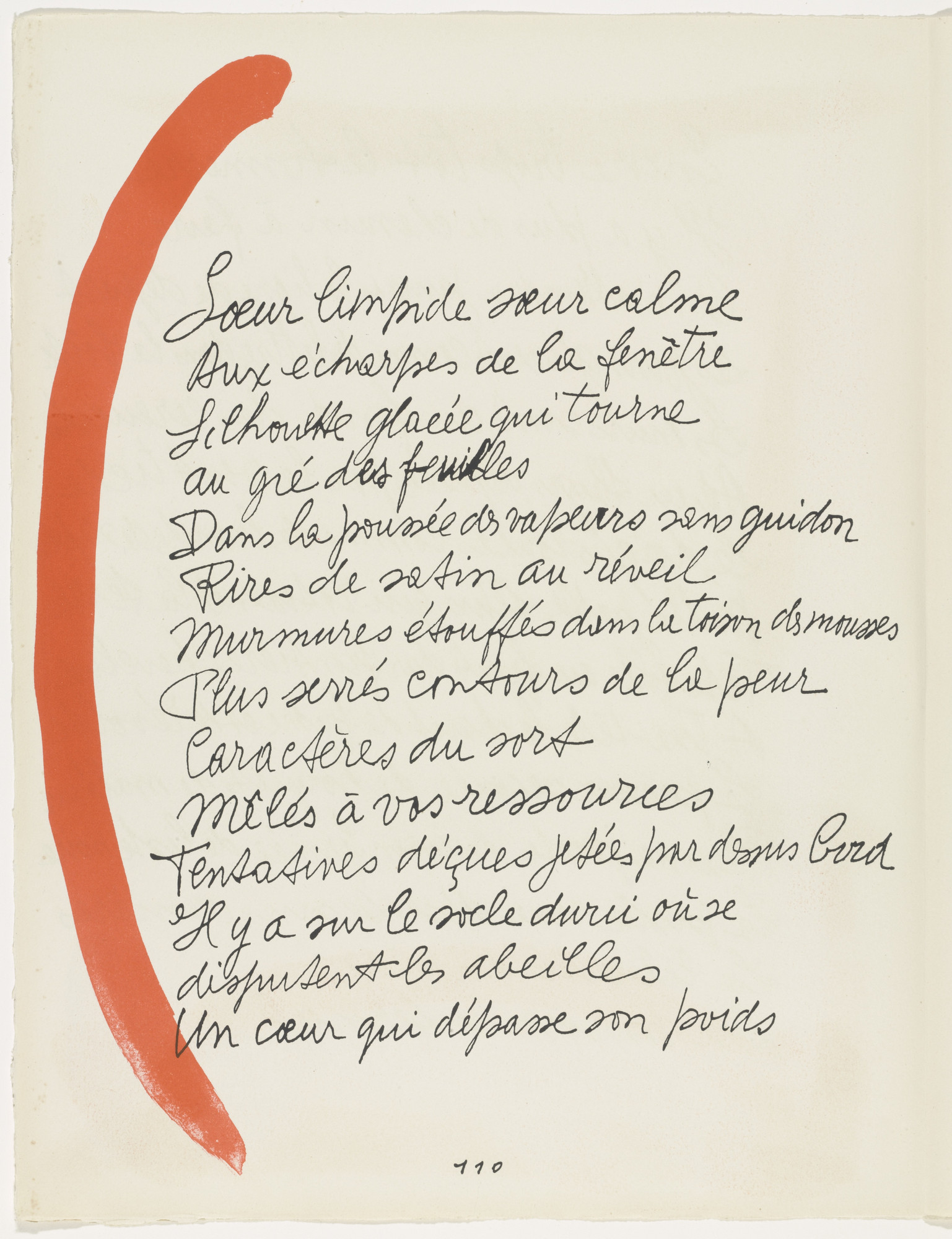 Pablo Picasso. In-text plate (page 110) from Le Chant des morts