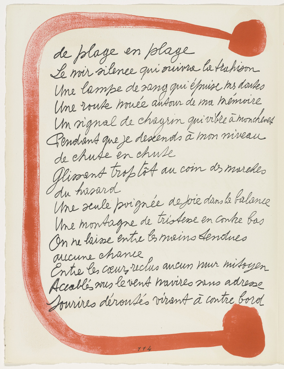 Pablo Picasso. In-text plate (page 114) from Le Chant des morts. 1945–48, published 1948