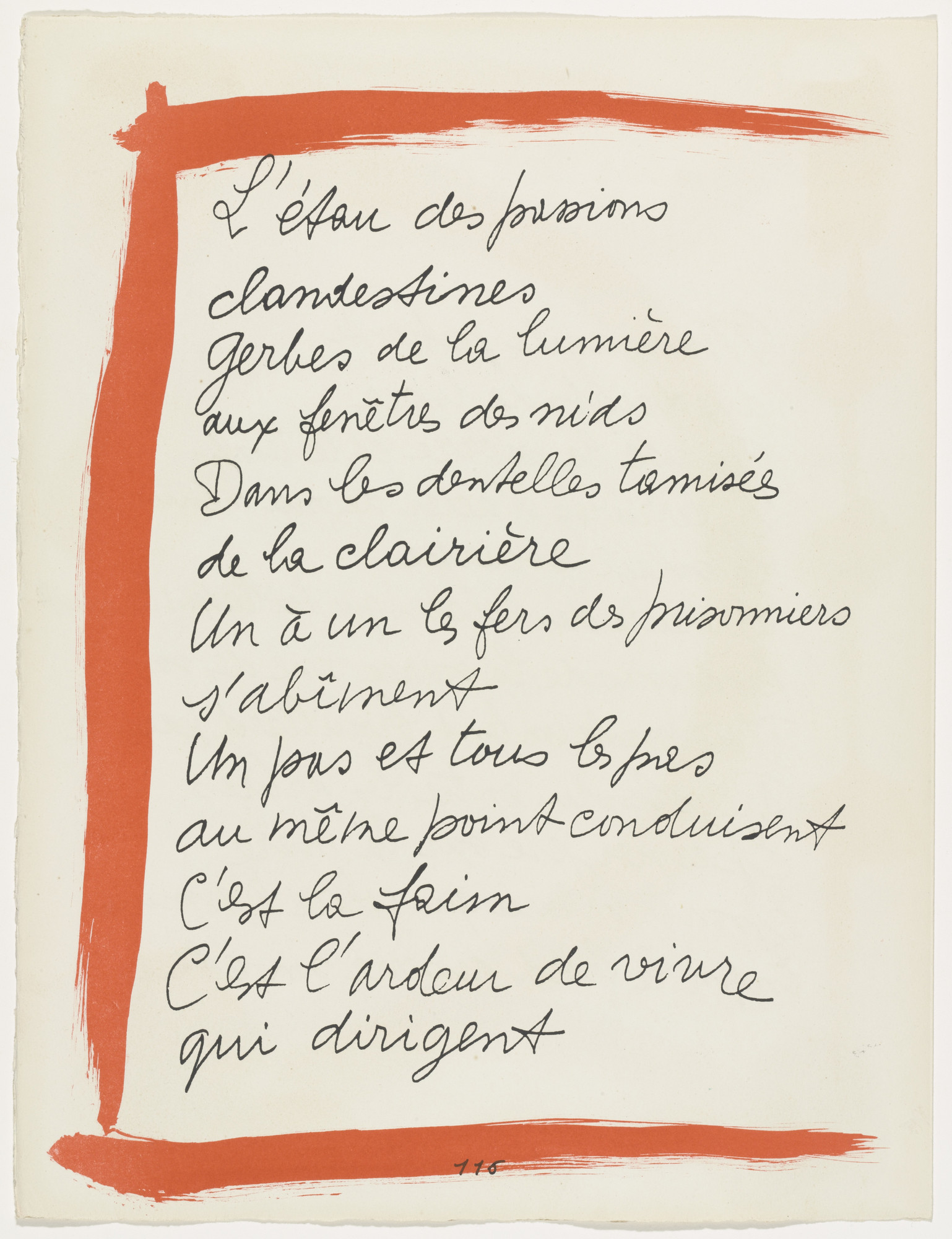 Pablo Picasso. In-text plate (page 116) from Le Chant des morts